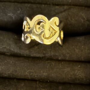 Silpada Retired "Eden" Sterling Scroll Ring Size 8:  Thick band so size up!